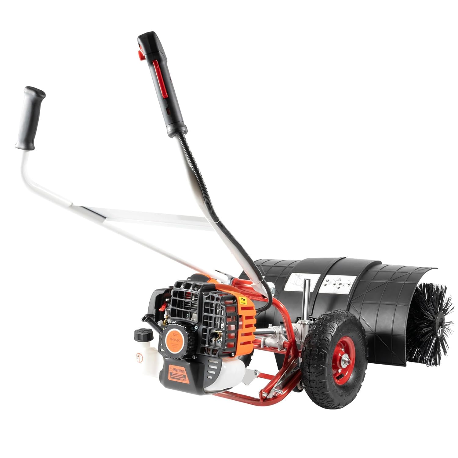 Outdoor Power Broom - 52cc Gas Power Handheld Snow Broom
