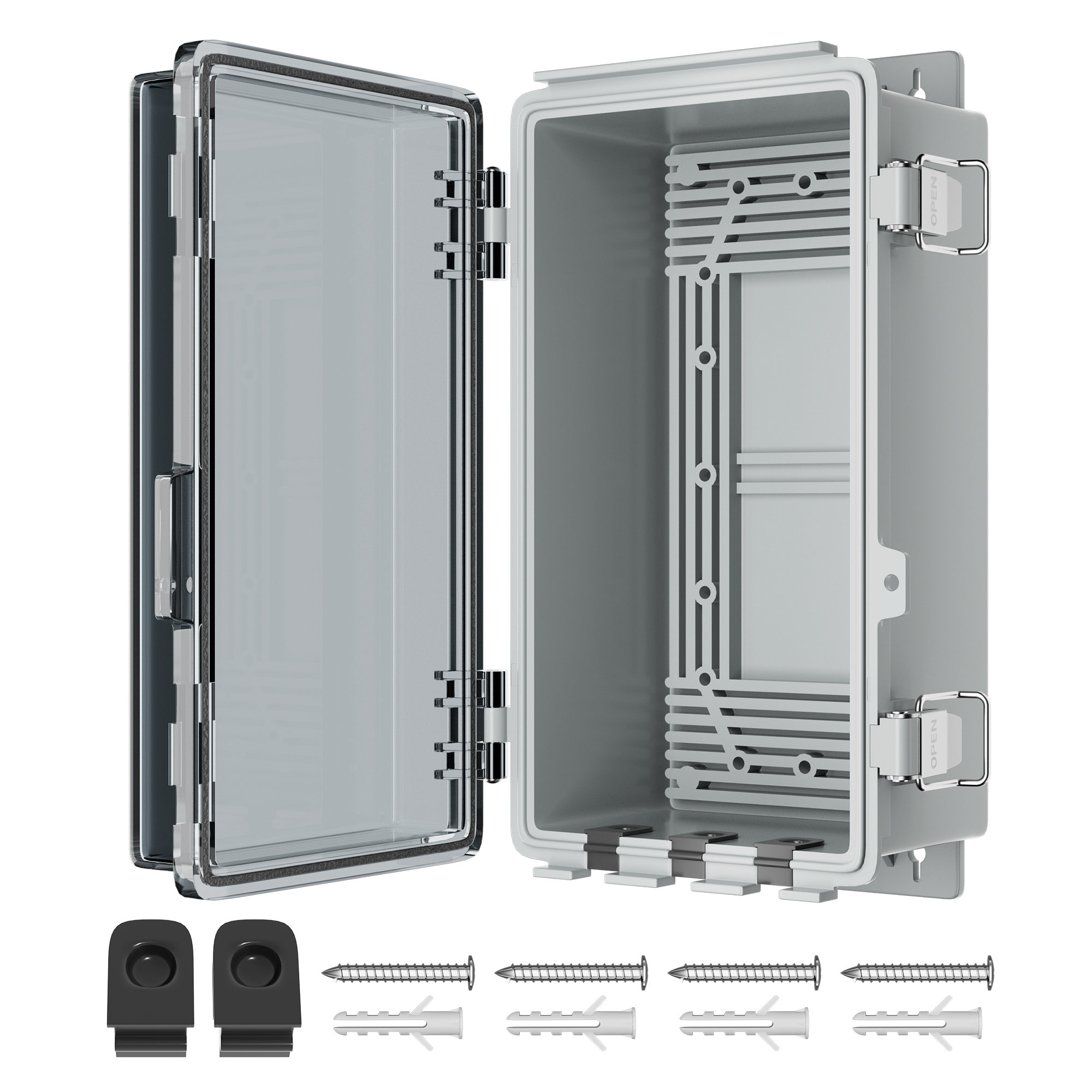 Outdoor Power Supply Box - DaierTek 9x5x4.3“ Outdoor Extension Cord Cover
