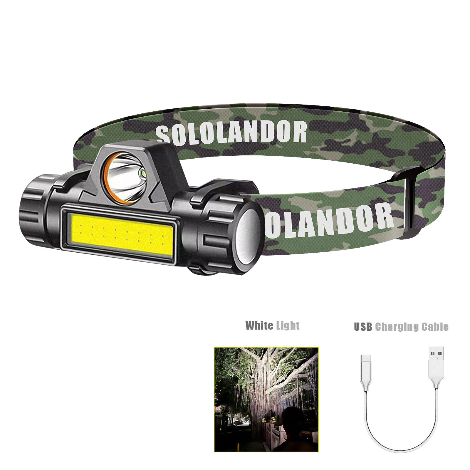 1PC Rechargeable COB LED Headl - đánh giá và giá Outdoor Power Repair