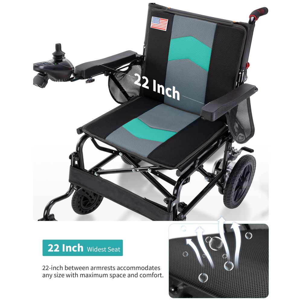 Widest Seat Electric Wheelchai - đánh giá và giá Outdoor Power Wheelchair