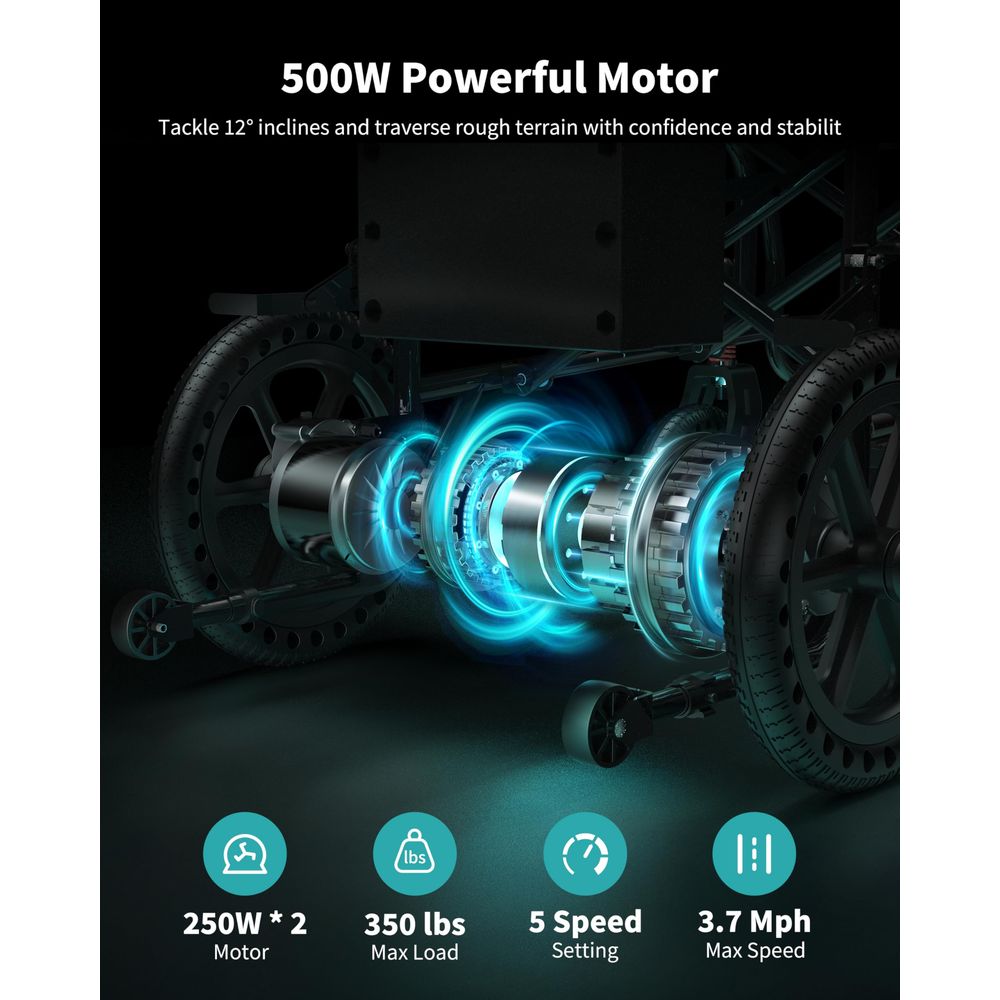 Widest Seat Electric Wheelchai - đánh giá và giá Outdoor Power Wheelchair