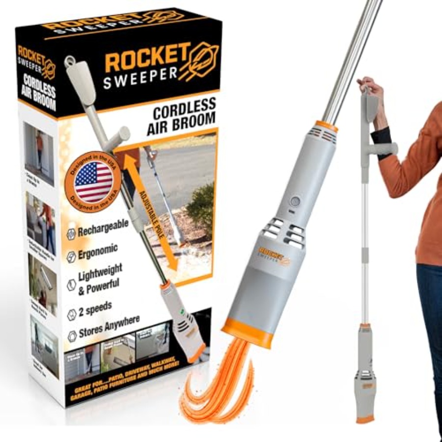 Rocket Sweeper Cordless Air Br - đánh giá và giá Outdoor Power Broom