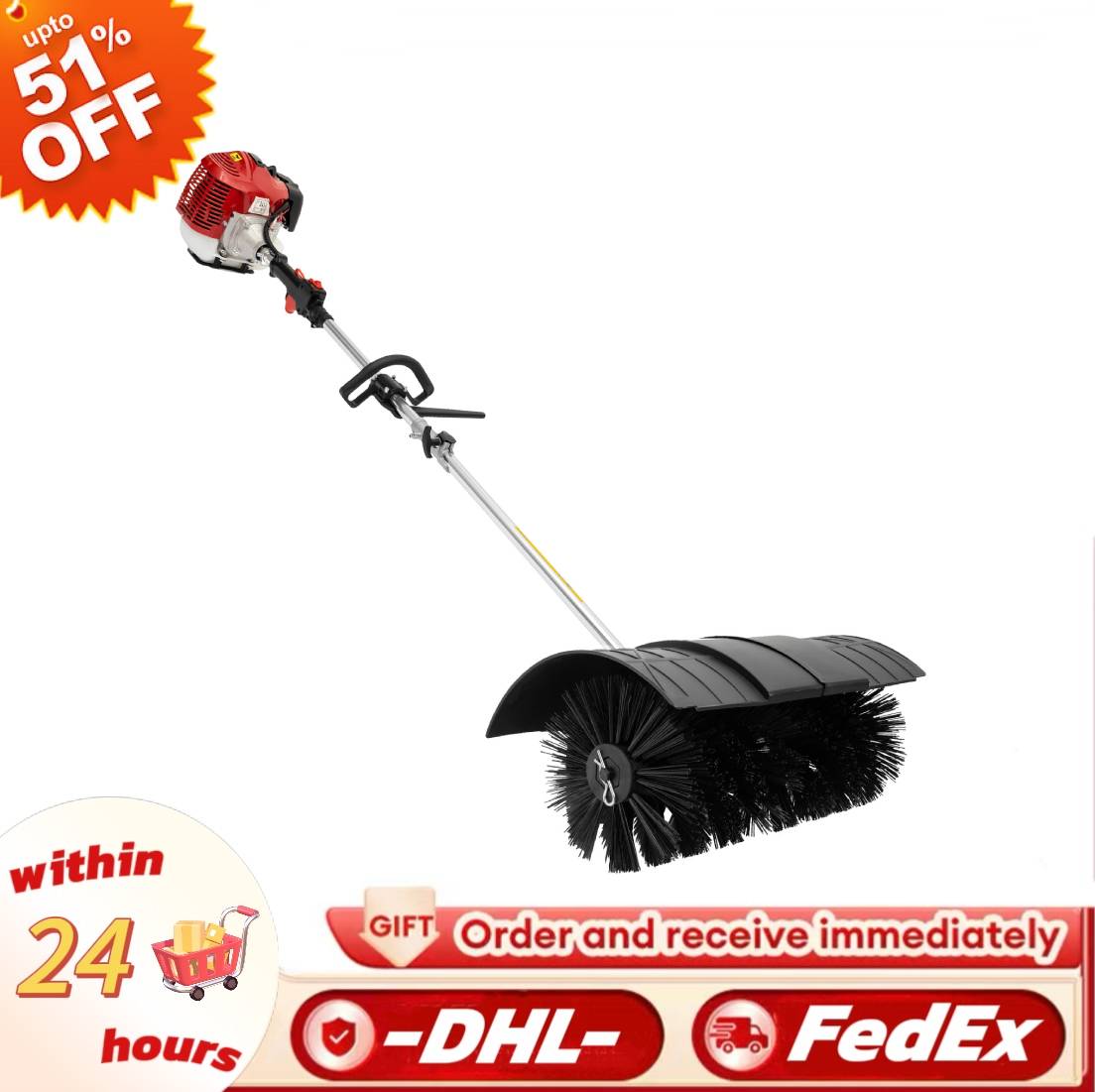52CC 2 Stroke Gas Handheld Swe - đánh giá và giá Outdoor Power Broom