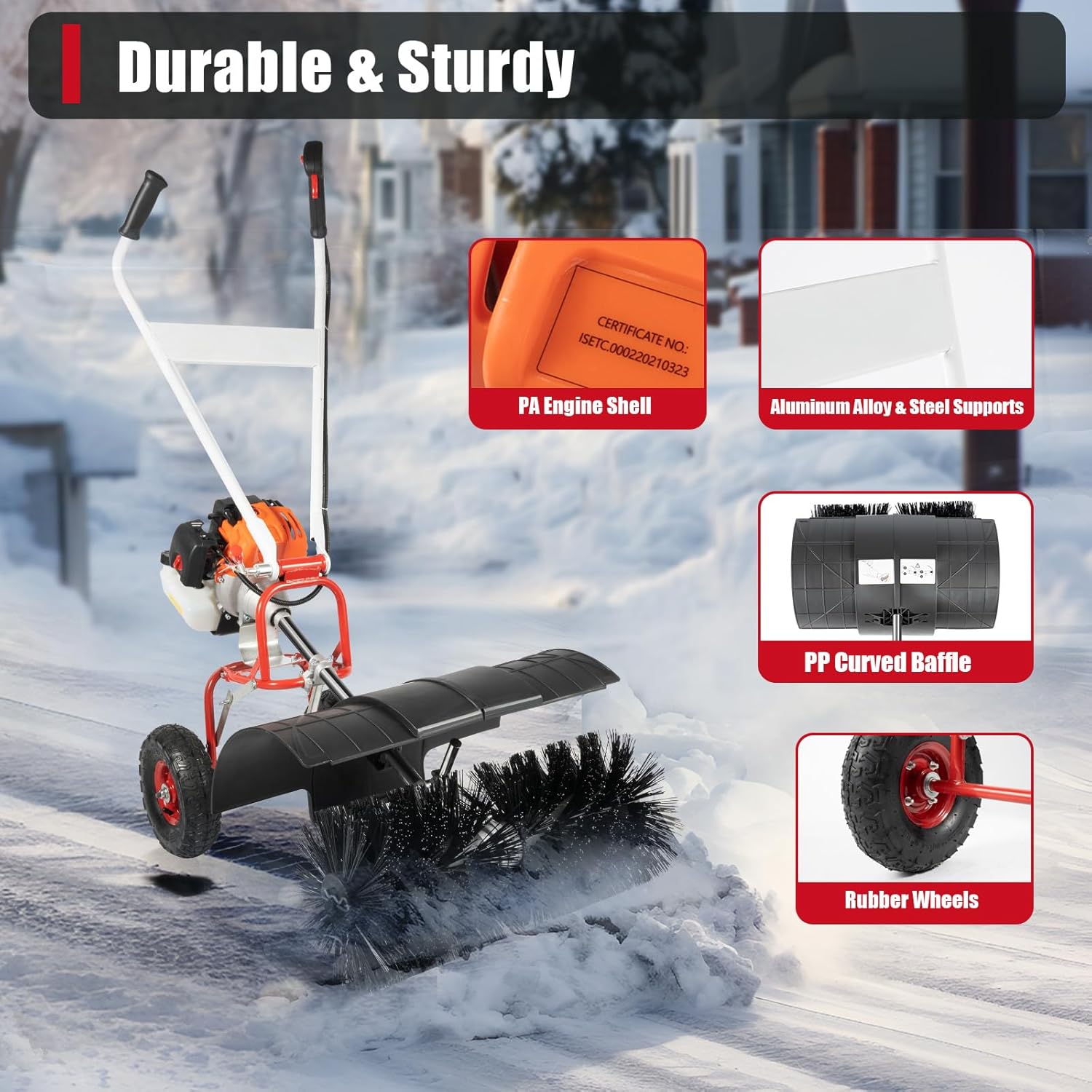 52cc Gas Power Handheld Snow B - đánh giá và giá Outdoor Power Broom