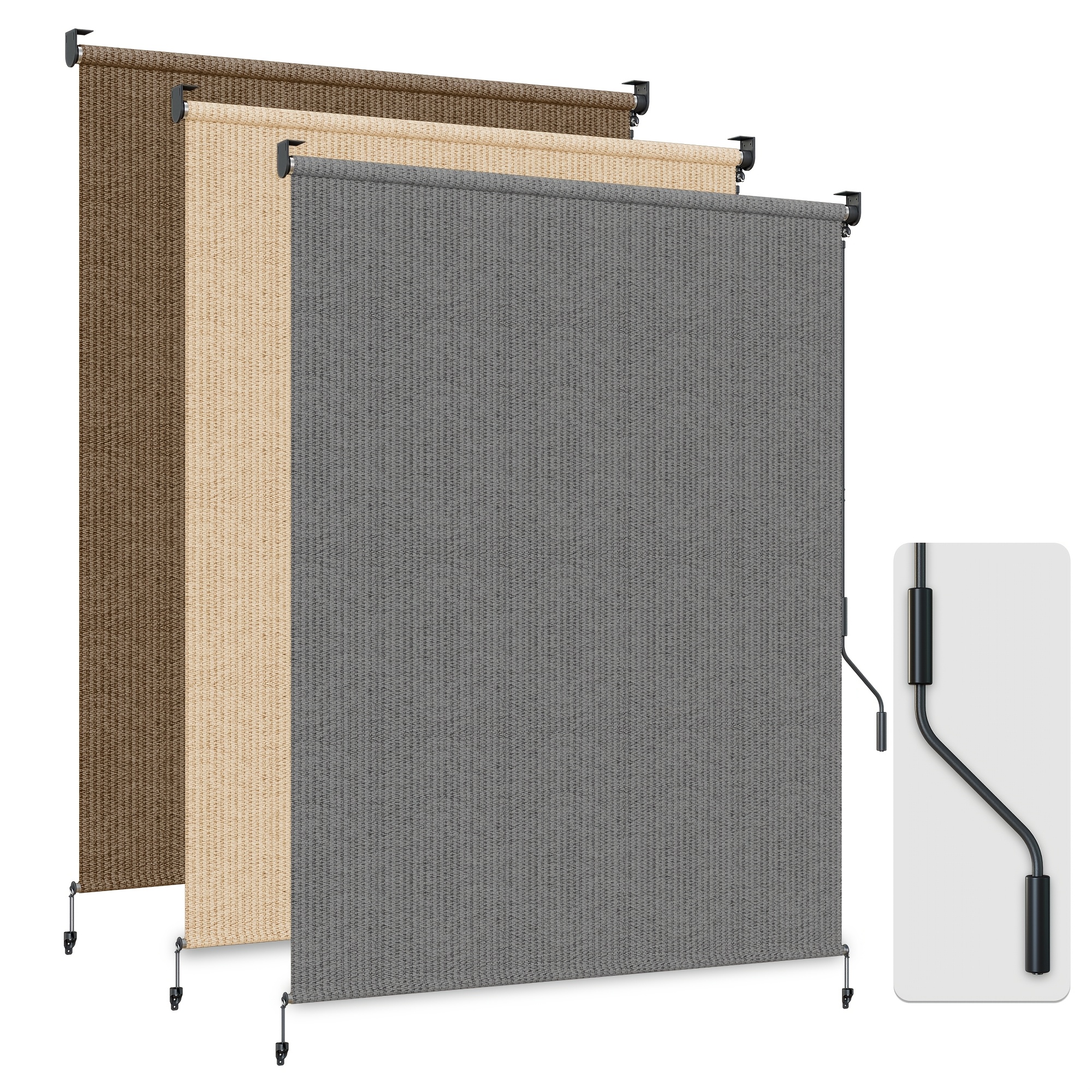 HOMEDEMO Outdoor Roller Shades - đánh giá và giá Outdoor Power Roller Shades