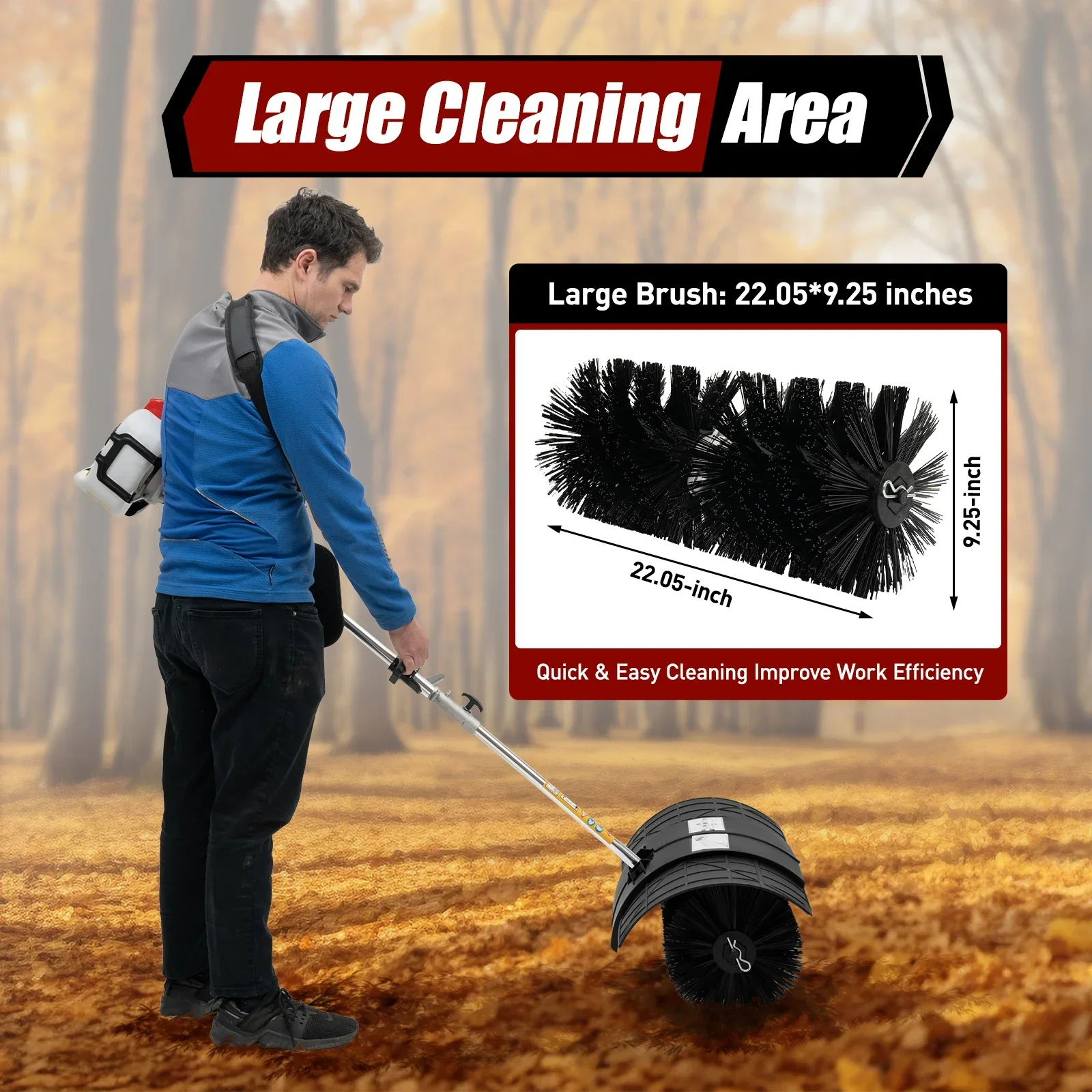 2-Stroke Gas-Powered Lawn Swee - đánh giá và giá Outdoor Power Broom