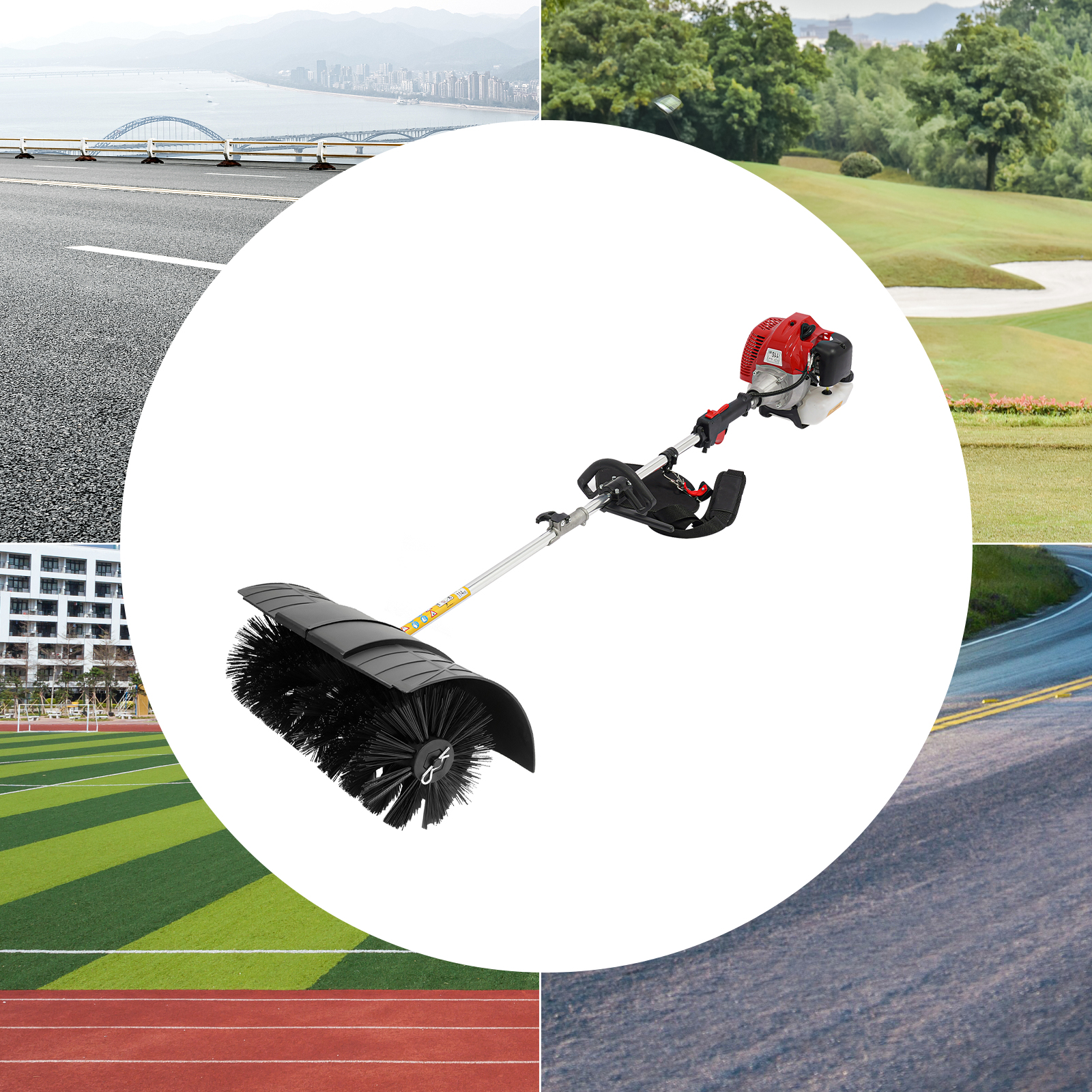 2-Stroke Gas-Powered Lawn Swee - đánh giá và giá Outdoor Power Broom