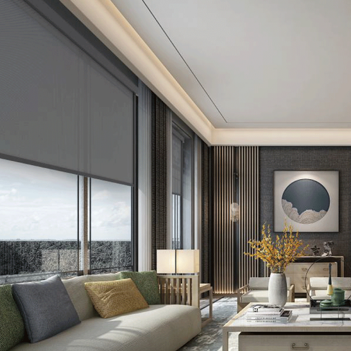 Smart Blackout Outdoor Windpro - đánh giá và giá Outdoor Power Roller Shades