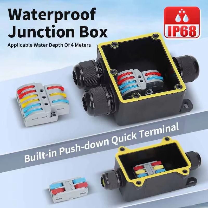 Junction Box Waterproof IP68 2 - đánh giá và giá Outdoor Power Supply Box