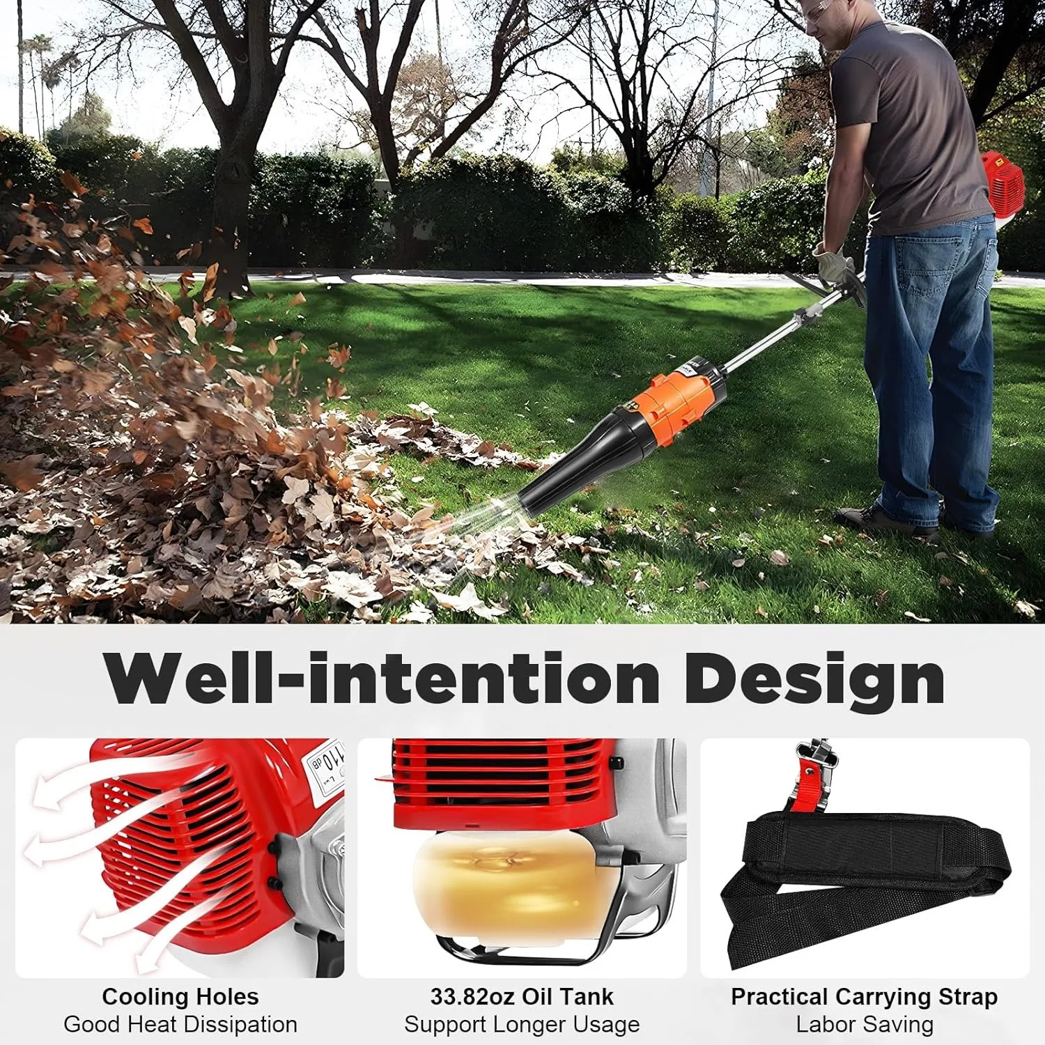 CNCEST 52CC 2.3HP Sweeper Broo - đánh giá và giá Outdoor Power Broom