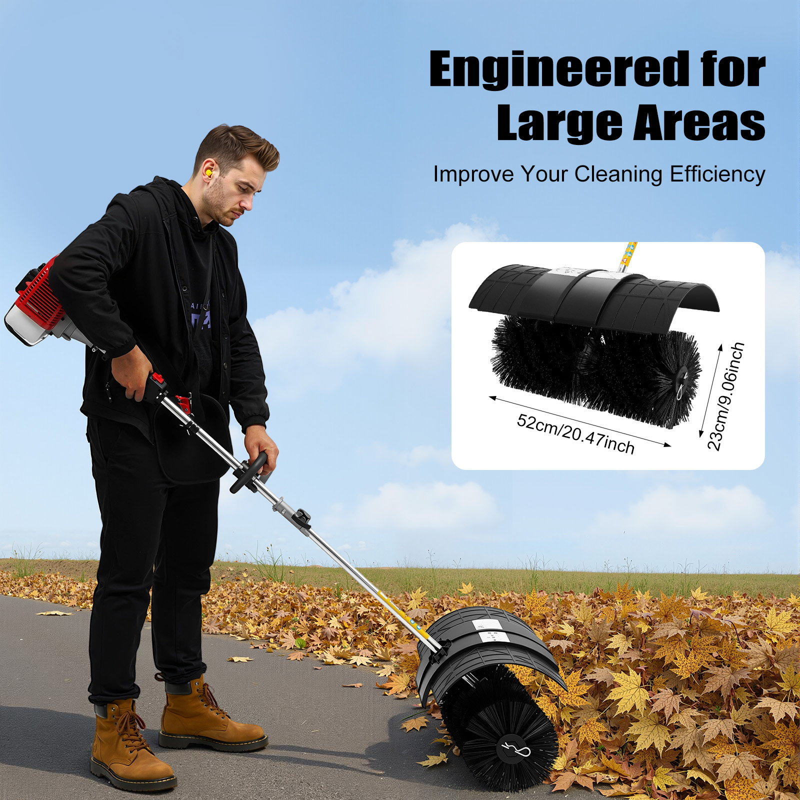 1700W Gas Handheld Sweeper Bro - đánh giá và giá Outdoor Power Broom