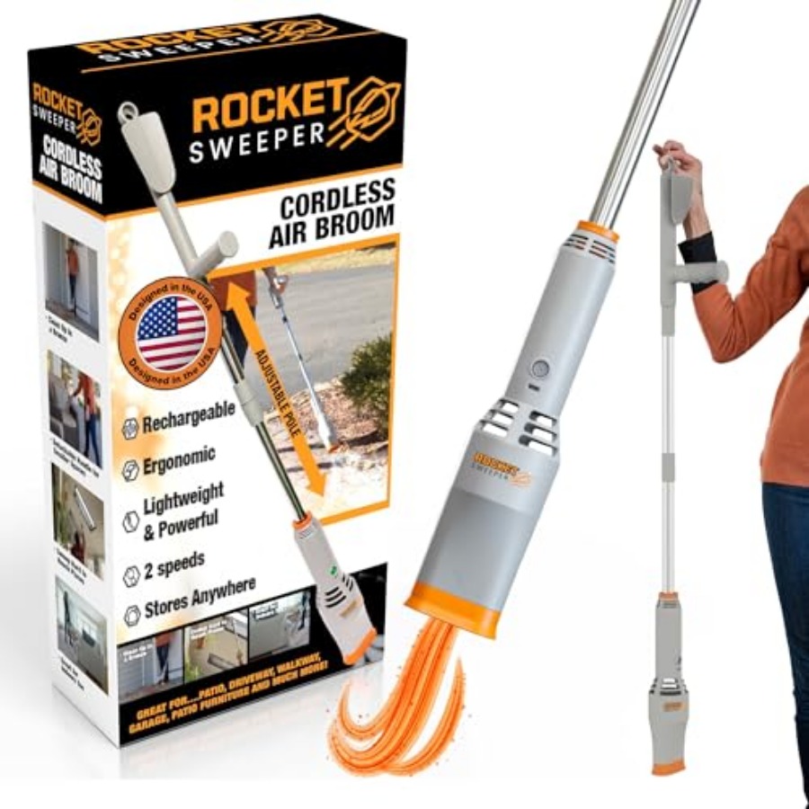 Rocket Sweeper Cordless Air Br - đánh giá và giá Outdoor Power Broom
